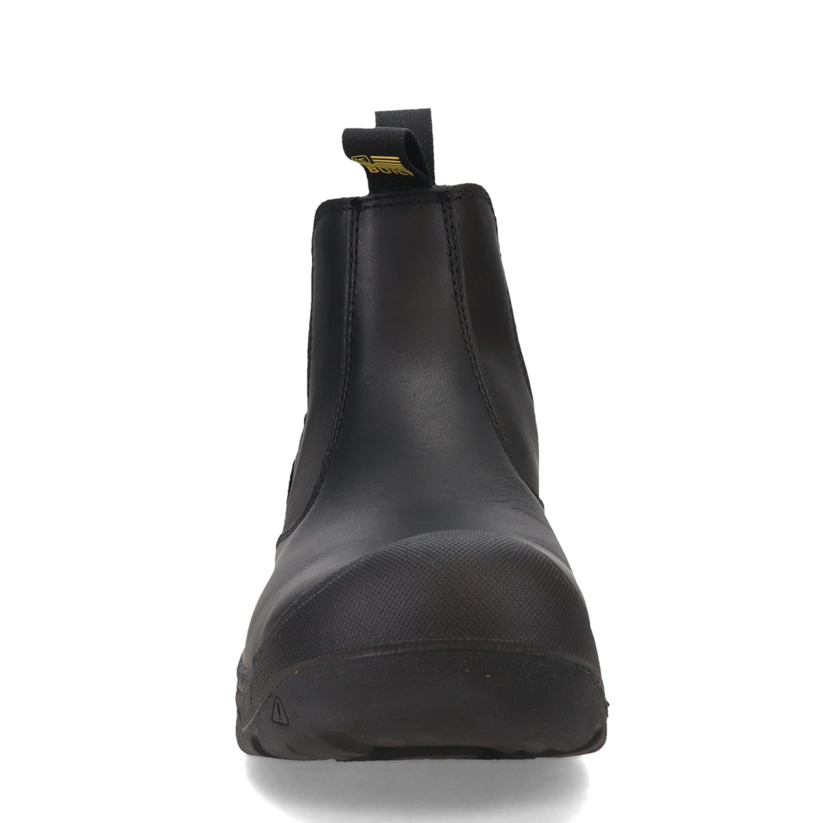 KEEN Utility Men’s Juneau Romeo Mid Height Composite Toe Waterproof Pull On Work Boot, Black/Black, 7.5 EE (Wide) US