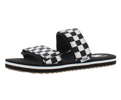 Vans Cayucas Slide (Checkerboard) Black/Marshmallow 10 B (M)