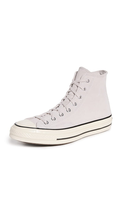 Converse Men's Chuck 70 Suede Sneakers, Pale Putty/Egret/Black, 9 Medium US