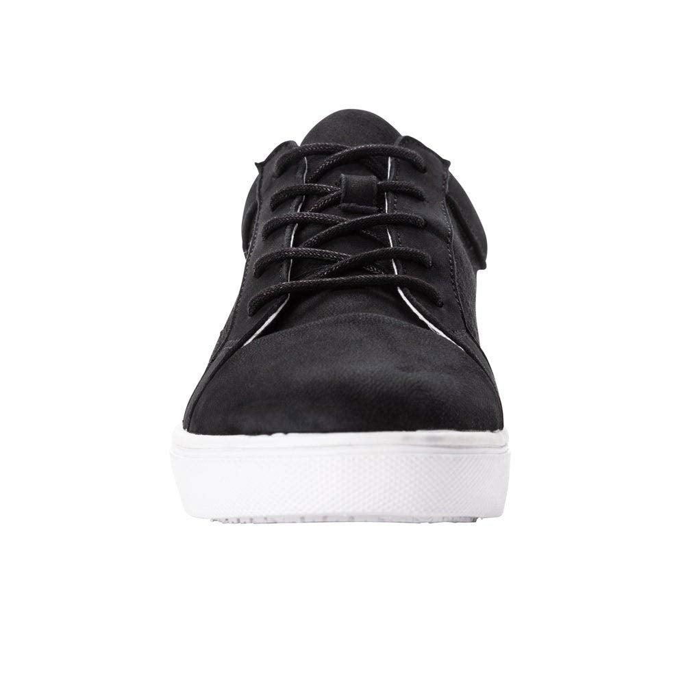 Propét Women's Anya Slip Resistant Sneaker, Black, 6 Medium US