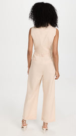 PAIGE Women's Arcana Jumpsuit, Ecru, Off White, 6