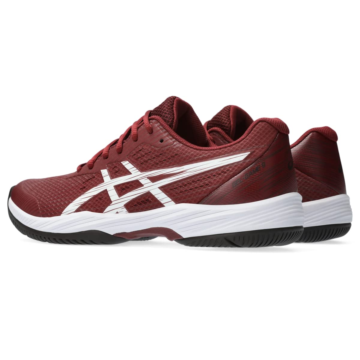 ASICS Gel-Game 9 Tennis Shoe Antique Red/White 6 D (M)
