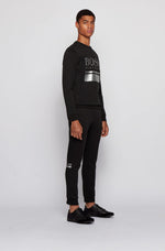 BOSS Men's Saturn_Lowp_mx Low-Top Sneakers, Black, 6