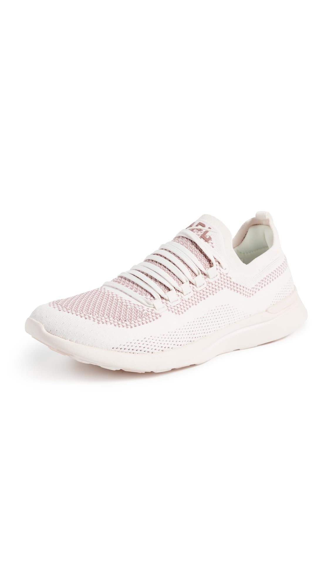 APL Women's Techloom Breeze Sneakers, Ivory/Almond, Pink, White, 6 Medium US