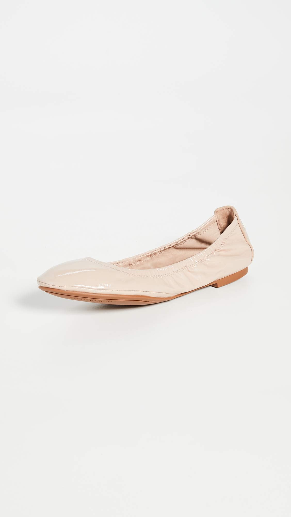 Tory Burch Women's Eddie Ballet Flats, Goan Sand, Pink, Tan, 9.5 Medium US