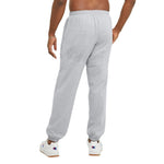 Champion Men's Everyday Fitted Ankle Cotton Pants, 31.5" Inseam, Cotton Knit Pants Left Hip "C" Logo, Cotton Warm-Up Pants