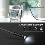 Pipe Sewer Inspection Camera, Dual Lens 1080P Industrial Endoscope, 4.5â€ Screen Waterproof Borescope Snake Camera with 6 LED, 16.4FT Semi-Rigid Cable Endoscope, 2500mAh Battery, 32GB TF Card