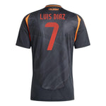 Luis Diaz #7 Colombia Soccer Jersey 2024/25 (Medium) Black