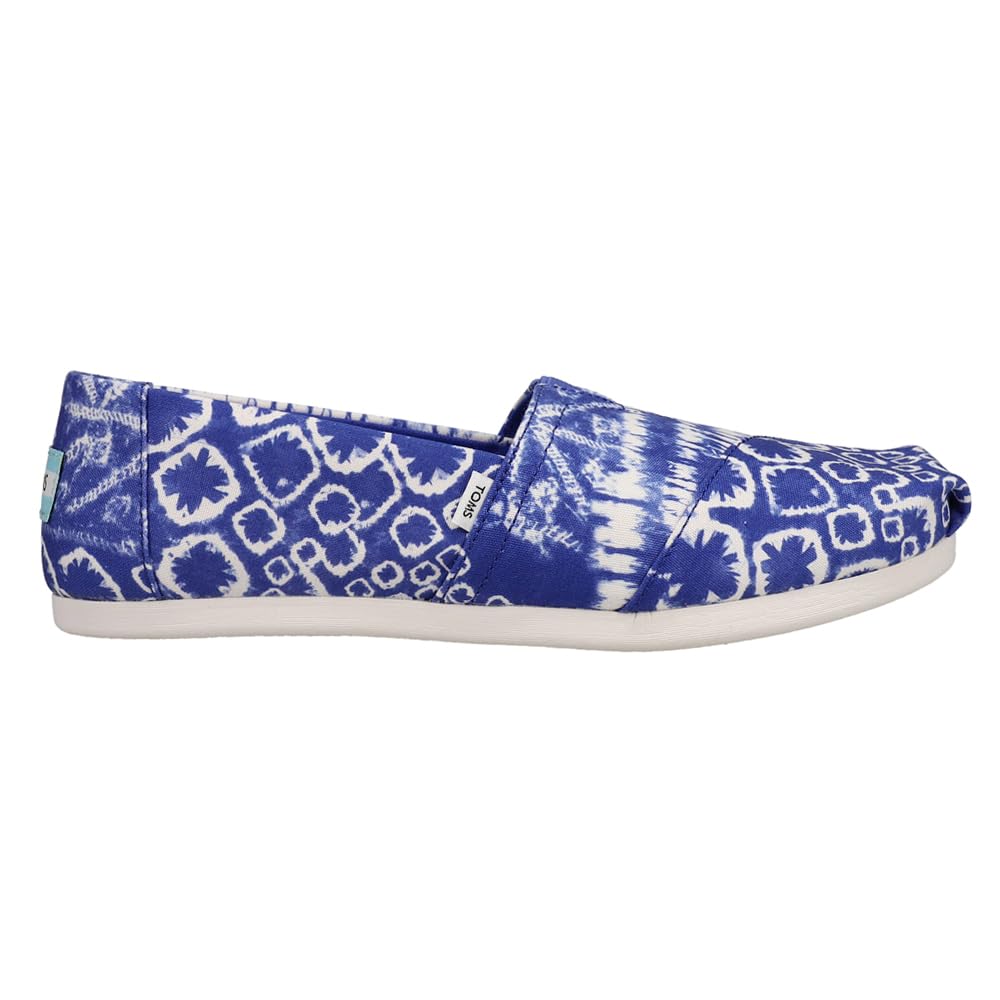 TOMS Womens Alpargata Slip On Flats Casual - Blue - Size 6.5 B