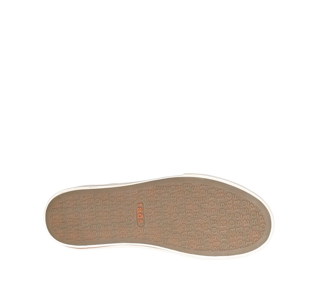 Taos Z Soul Women's Sneaker - Stylish Platform Sneaker with Removable Footbed, Arch Support, Cushioning, Lace-Up Adjustability, and Easy Access Zipper Tan/Golden Tan Distressed 7 (M) US