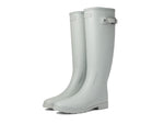 Hunter Original Refined Rain Boots for Women - Woven Nylon Lining, Cushioned Footbed, and Waterproof Shell Ice Grey 8 M