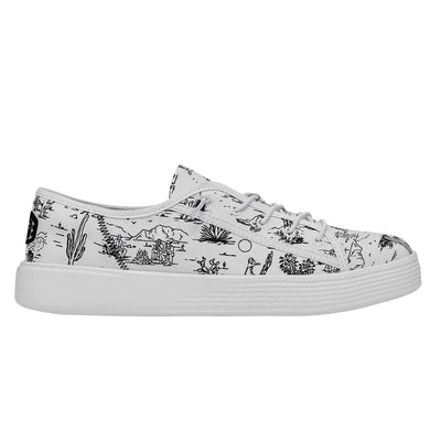 Hey Dude Cody Desert White/Black Men's Size 14 | Unisex Sneakers | Unisex Slip On Shoes | Comfortable & Light-Weight
