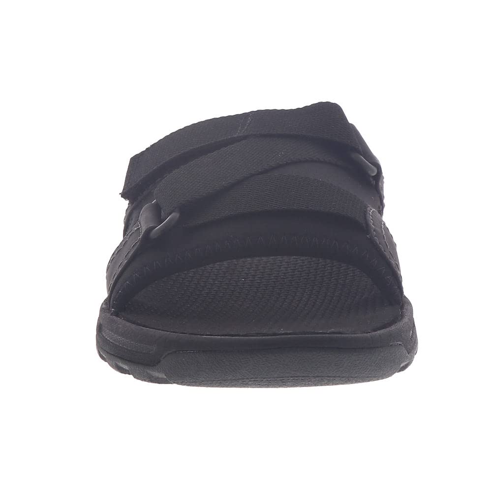 Rockport Men's Trail Technique Velcro Slide Sandal, Black, 11