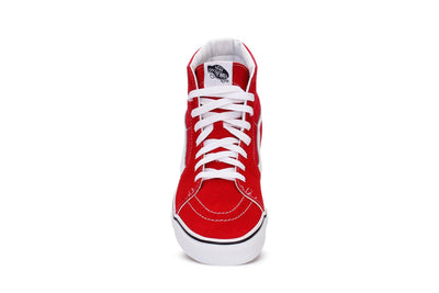 Vans Unisex Sk8-Hi Racing Red/True White Sneaker - 7.5