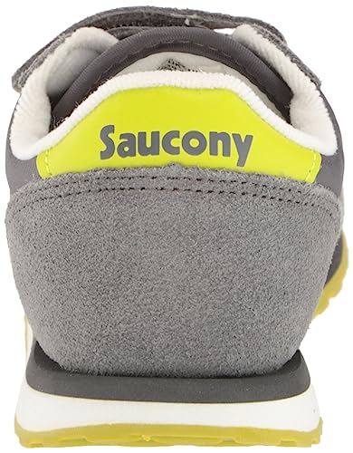 Saucony Jazz Double Hook and Loop Sneaker, Grey/Radiant, 11 US Unisex Big Kid