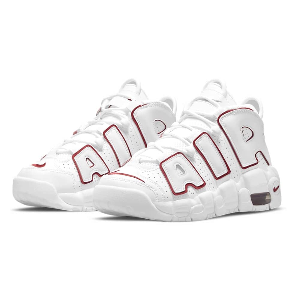 Nike Youth Air More Uptempo GS DJ5988 100 White/Varsity Red - Size 5Y