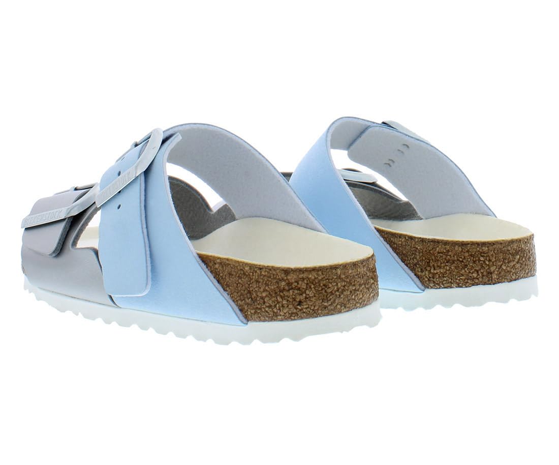 Birkenstock Arizona Split Light Blue/Silver Birko-Flor™ EU 39 (US Women's 8-8.5) Narrow