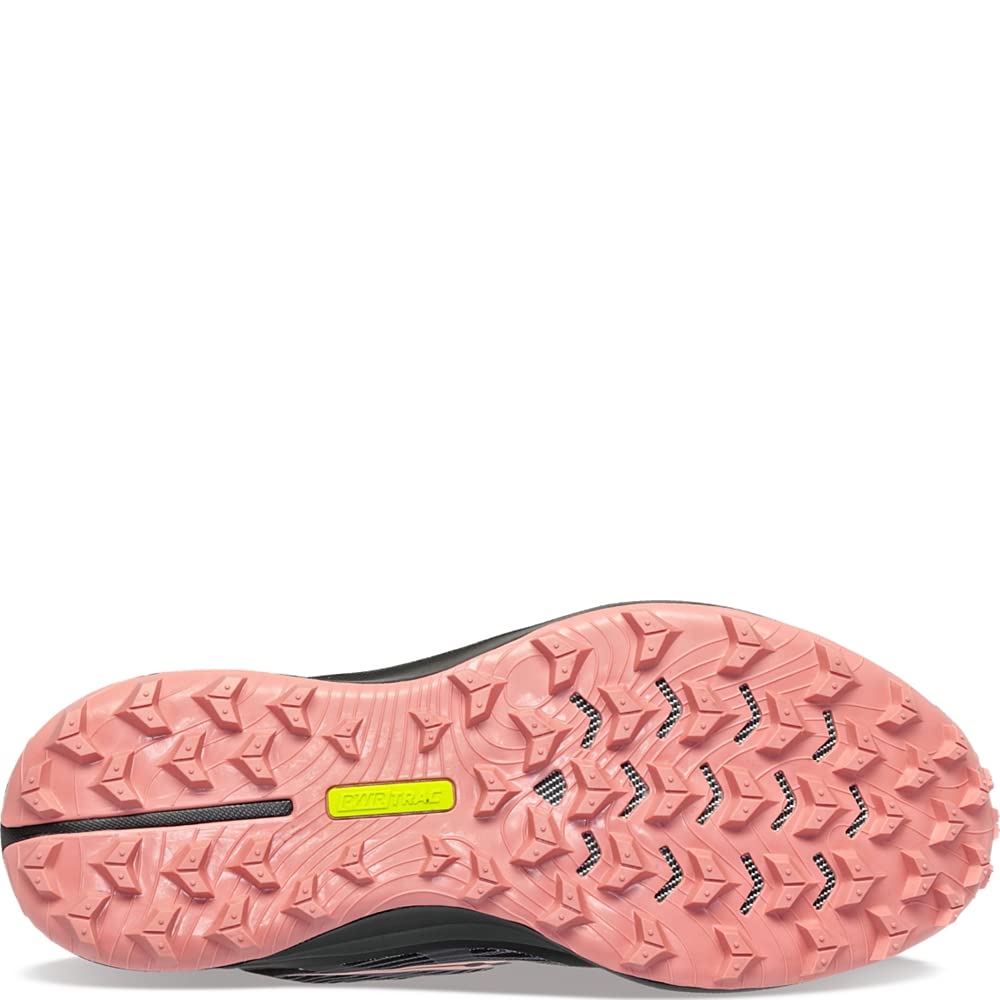 Saucony Women's Peregrine 12 Gore Tex Trail Running Shoe, Charcoal/Shell, 5