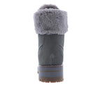 Timberland Courmayeur Valley 6" Faux Fur Waterproof Medium Grey Nubuck 8.5 B (M)