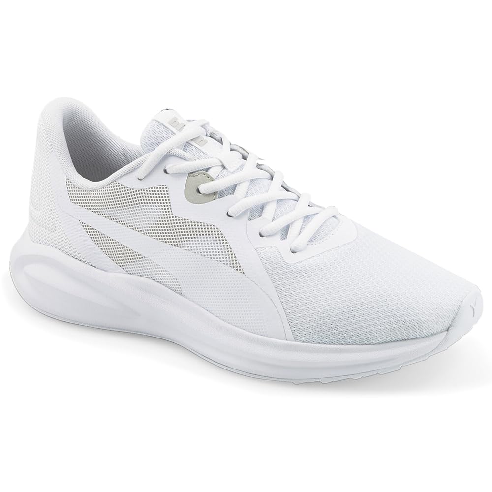 PUMA Mens Twitch Runner Shoes, Size: 9.5 M US, Color: Puma White/Gray Violet