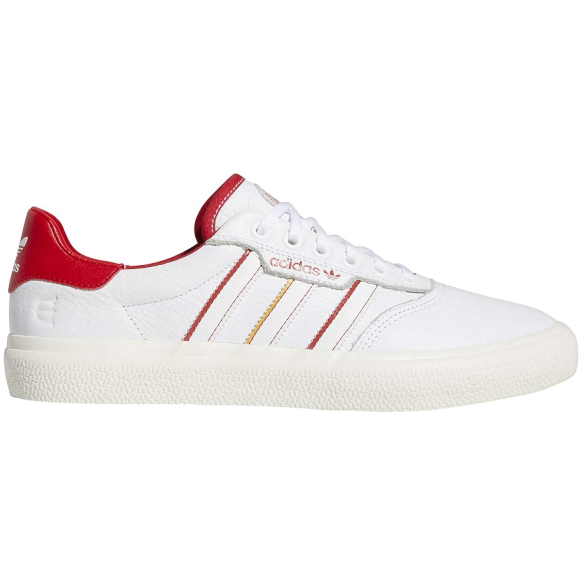 adidas 3MC x Evisen (White/Scarlet/Gold Metallic) Men's Skate Shoes-10