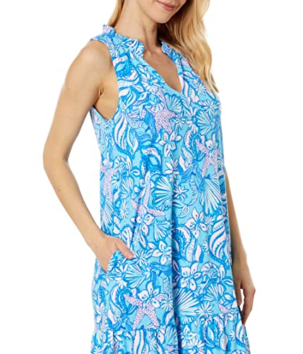 Lilly Pulitzer Malone Dress Amalfi Blue Sound The Sirens SM