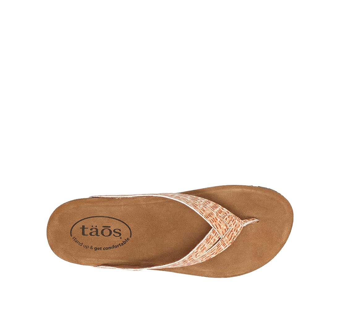 Taos Footwear Women's Link Terracotta Multi Sandal 8-8.5 M US