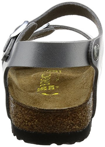 Birkenstock Rio Silver Birko-flor Girls / Womens Sandals (33.0 N)