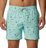 Columbia Men's Super Slack Tide Hybrid Water Short, Gulf Stream Boozy Bobbers, Small