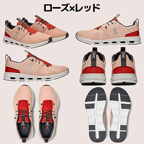 On Kids Cloud Sky (Big Sneaker, Rose/Red, 6 US Unisex