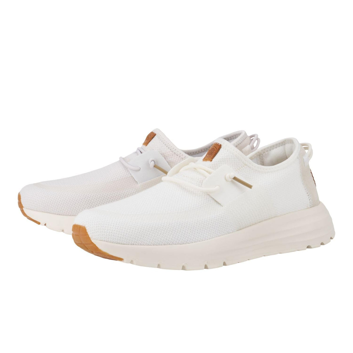 HEYDUDE Men's Sirocco M Neutrals Almost White/White Size 12 | Men's Shoes | Men Slip-on Sneakers | Comfortable & Light-Weight