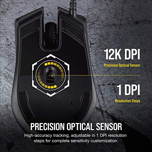 CORSAIR Harpoon Pro - RGB Gaming Mouse - Lightweight Design - 12,000 DPI Optical Sensor (Renewed)