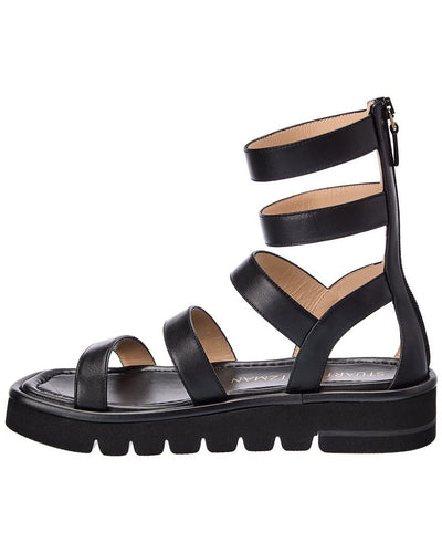 Stuart Weitzman Gala Lift Sandal Black 7 M