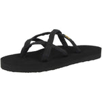 Teva womens Olowahu Sandal, Black on Black, 7 US