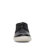 Rockport Men's Caldwell Plaintoe Ox Sneaker, Black LEA, 9.5 Wide
