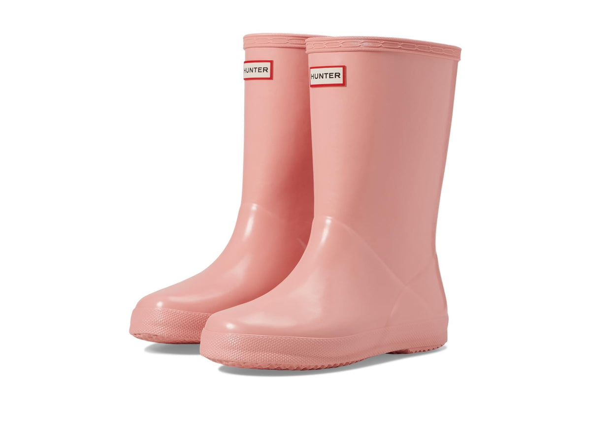 Hunter Little Kids Original First Classic Gloss Rain Boot, Humming Pink, 12