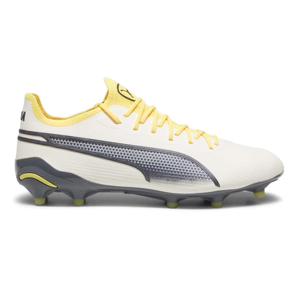 PUMA King Ultimate Firm Ground/Artificial Ground Alpine Snow/Asphalt/Yellow Blaze 9 D (M)