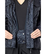 Obermeyer Devon Down Jacket for Women - Full Front Zipper Closure With Fleece Chin Warmer, Chic and Gorgeous Down Jacket Black Frost 2 One Size