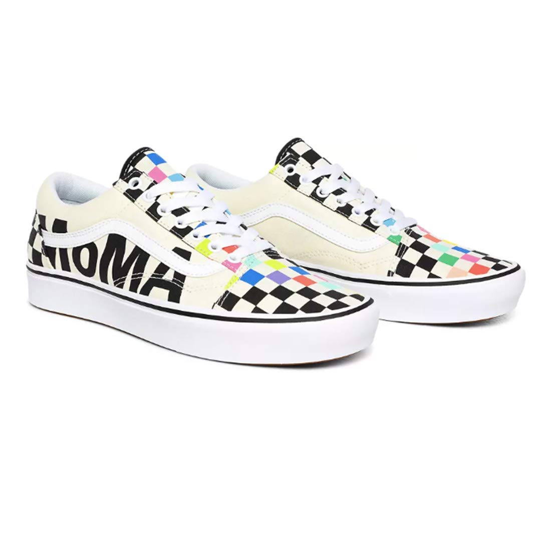 Vans X MoMA Sneaker Collection (Comfycush Old Skool) Museum of Modern Art Checkerboard Men's 6.5, Women's 8 Medium