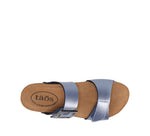 Taos Women's My Dear Sandal 6-6.5 Blue Metallic Taostech