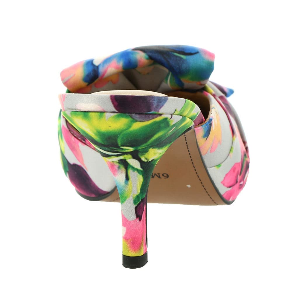 J. Renee Mianna Women's Pump 7.5 C/D US Grey-Blue-Pink-Floral