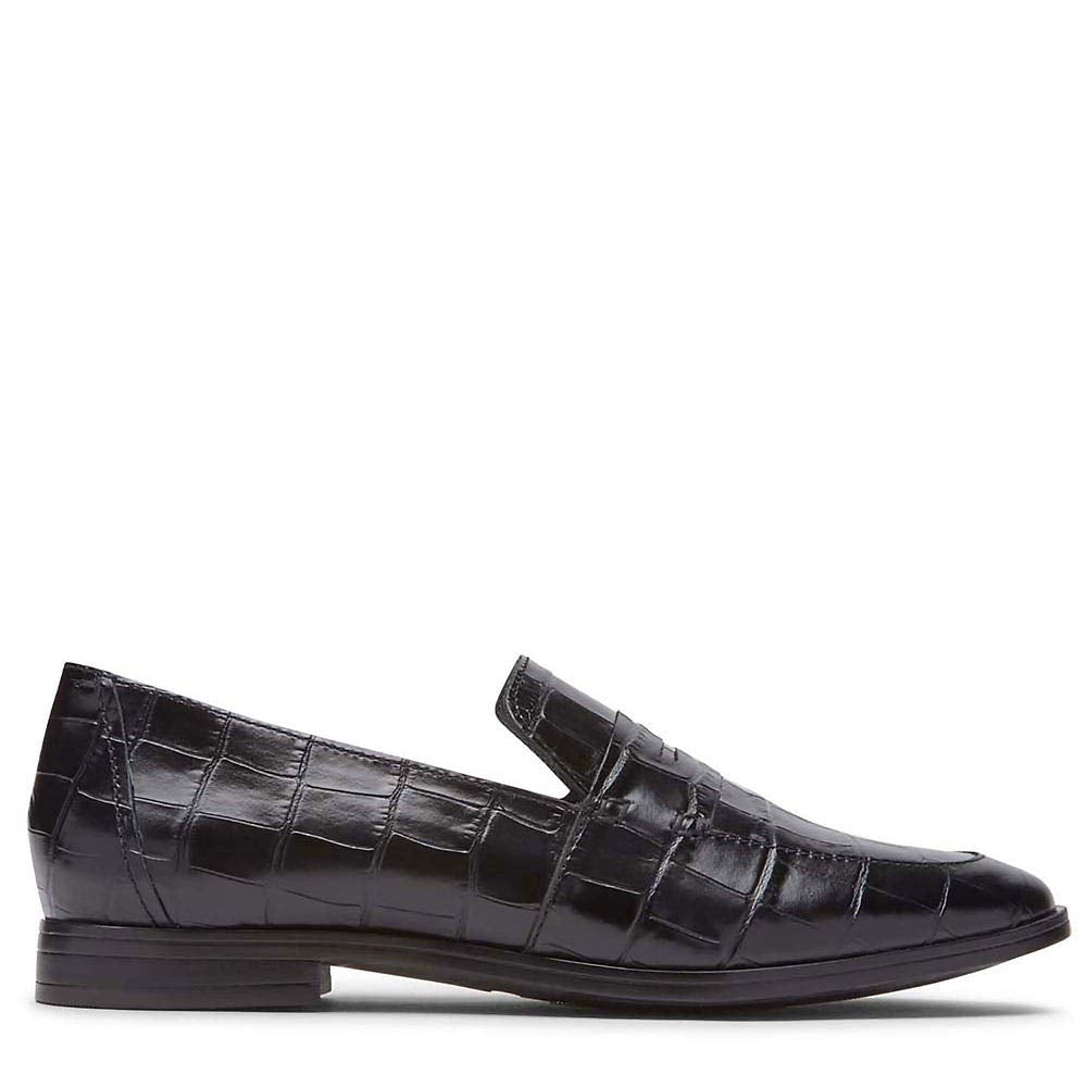 Rockport Perpetua Penny Black Croco 9.5 W (C)