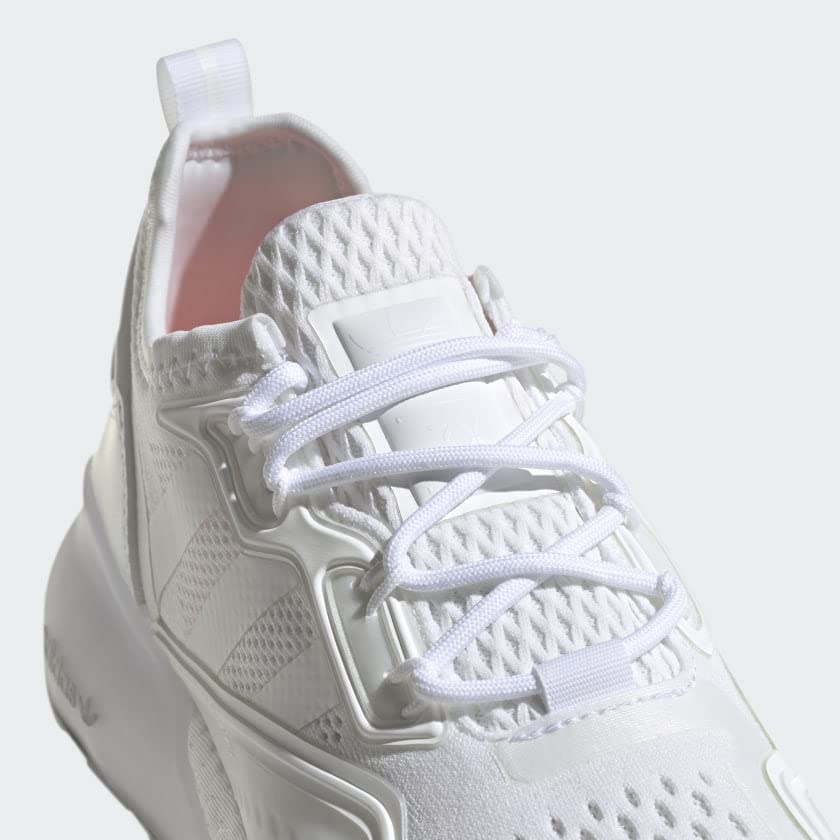 adidas ZX 2K Boost Shoes Kids', White, Size 3.5