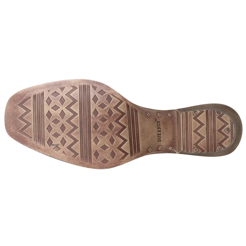 Durango Women's Dream Catcher Western Boot Mid Calf, Distressed Brown and Tan, 8