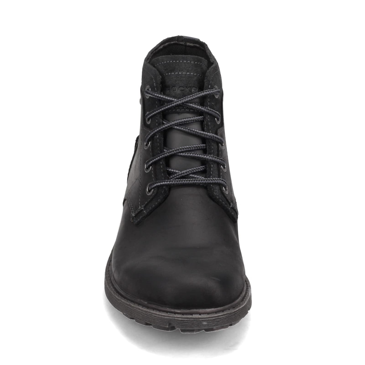 Rockport Men's Rugged Bucks II Chukka Boot, Black Leather/Suede, 12 W US