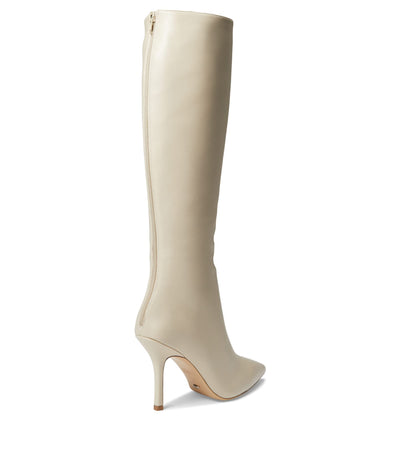 Tony Bianco Women's Kortez Vanilla Nappa Knee-High Pointy Stiletto Leather Boot, Size 5