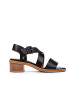 PIKOLINOS Heeled Sandals Leather Blanes for Woman Black