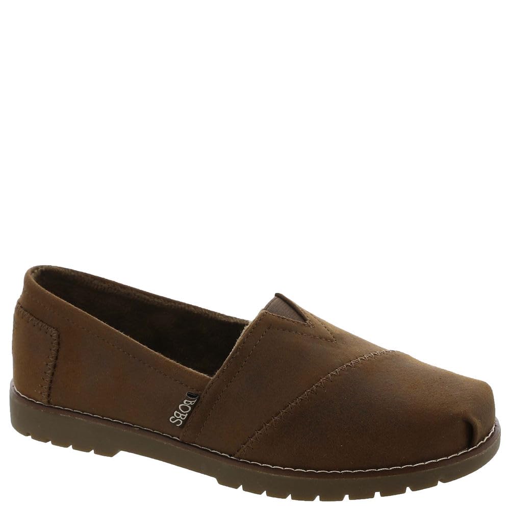 Skechers BOBS Womens Chill Lugs-Urban Spell Loafer, Brown, 7.5
