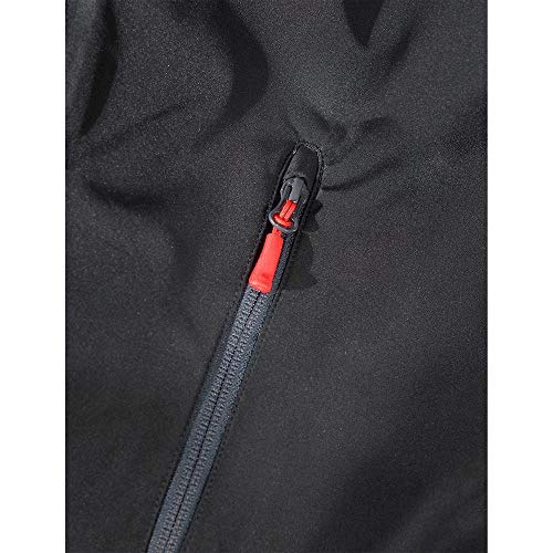 Helly Hansen Men's Crew Midlayer Fleece Lined Waterproof Windproof Rain Jacket, 990 Black, X-Large