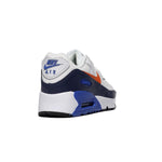 Nike Air Max 90 LTR (Little Kid) Summit White/Safety Orange/Midnight Navy 1 Little Kid M